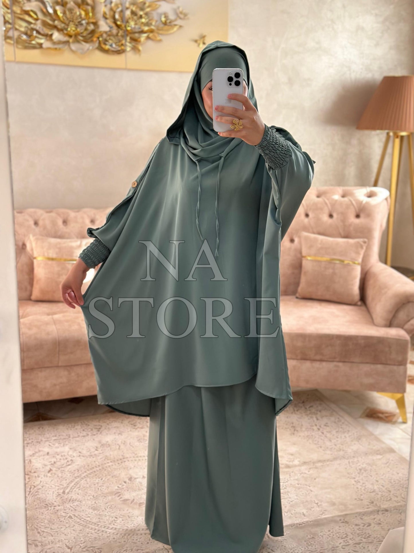 جلباب مودال قطعتين