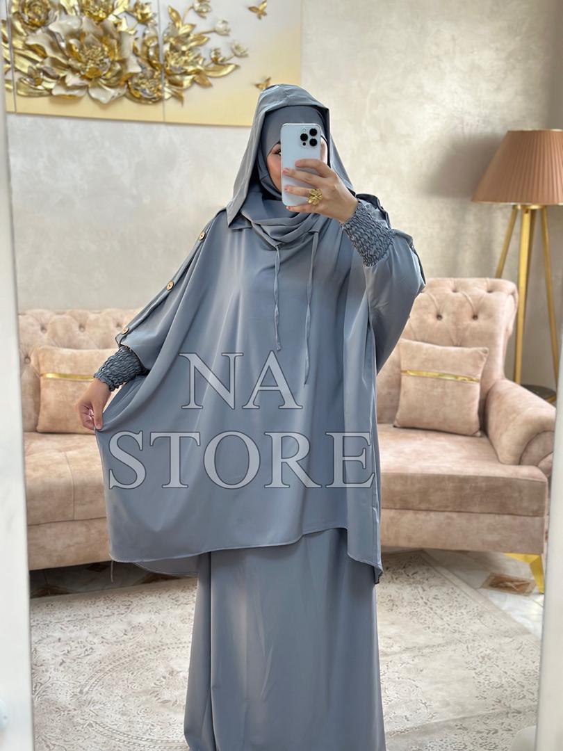 جلباب مودال قطعتين