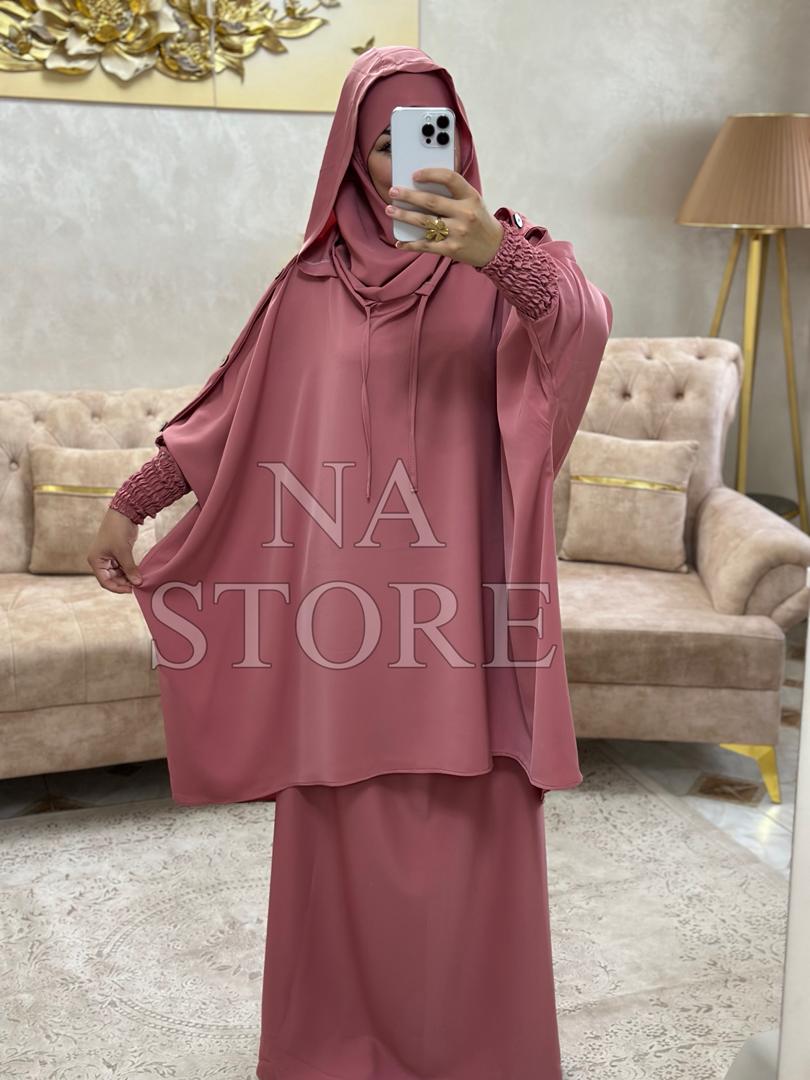 جلباب مودال قطعتين