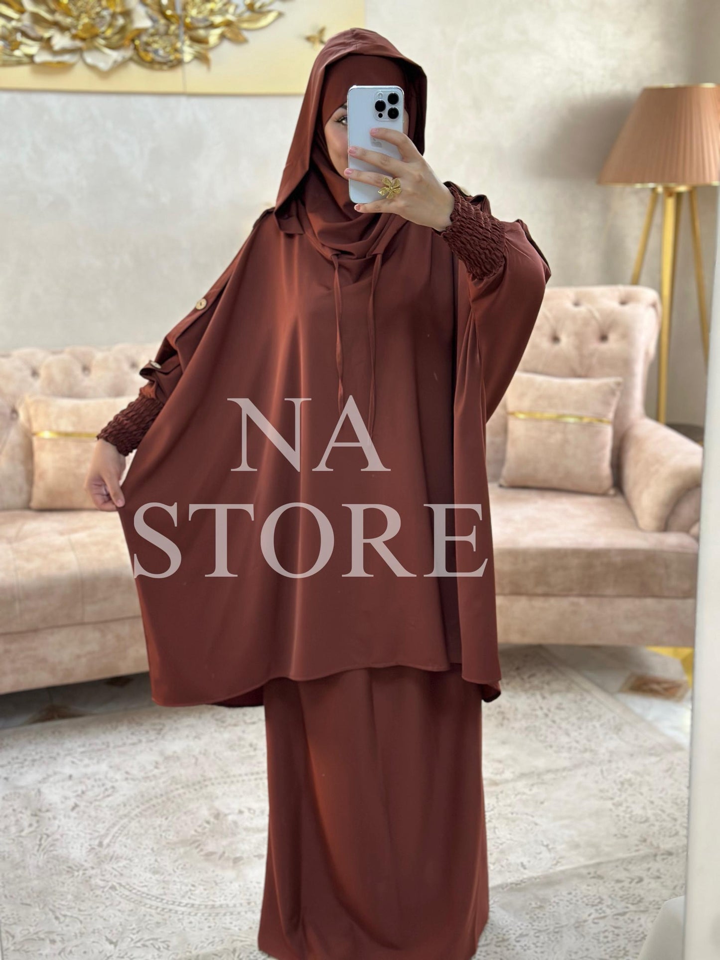 جلباب مودال قطعتين