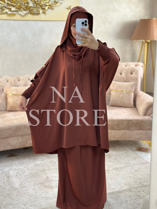 جلباب مودال قطعتين