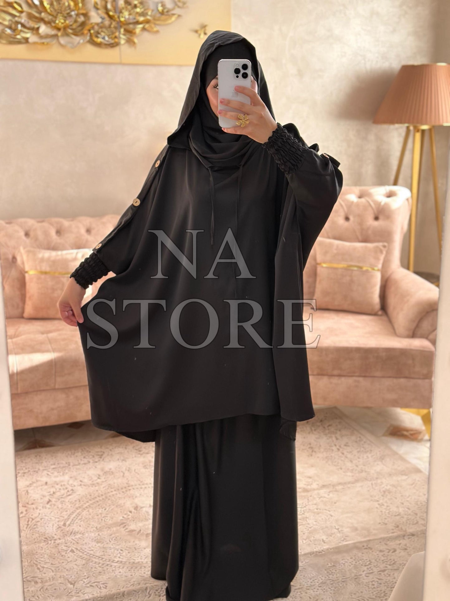 جلباب مودال قطعتين