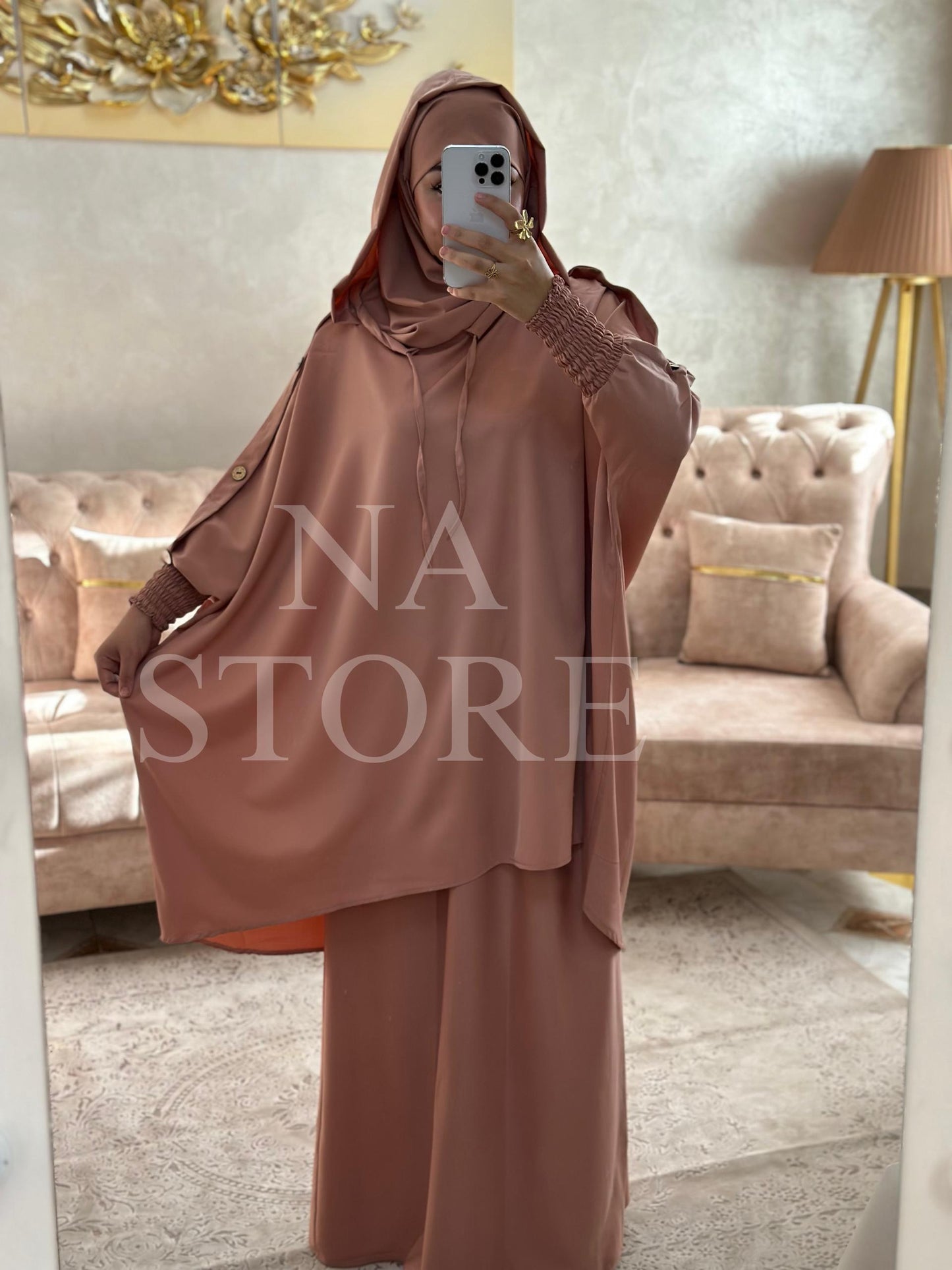 جلباب مودال قطعتين